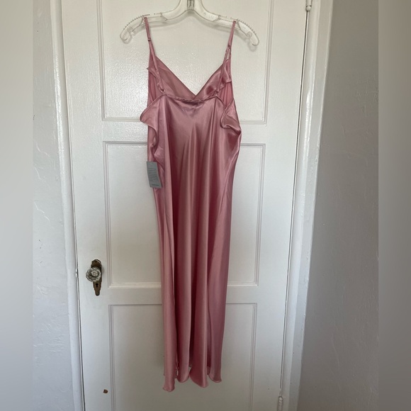 NWT BEBE Blush Satin Slip Dress X Large - Picture 10 of 11